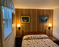 Double bedroom facing west, across Bass Harbor
